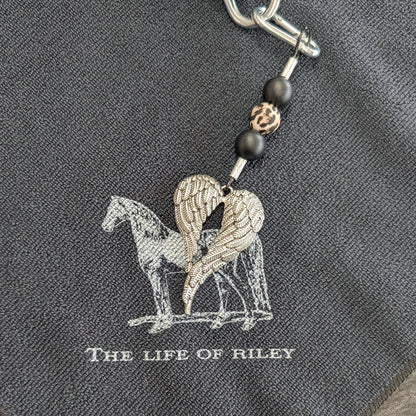 Black Trail Towelz with Saddle Charm