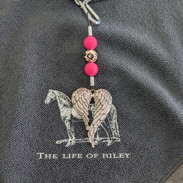 Black Trail Towelz with Saddle Charm