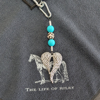 Black Trail Towelz with Saddle Charm