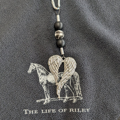 Black Trail Towelz with Saddle Charm