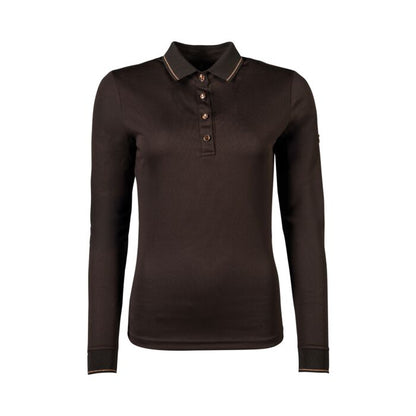HKM Rosegold Glamour Style Longsleeve-Polo Shirt