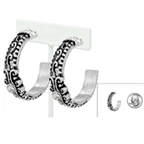 Wyo Horse Jewelry - Tailored Rhinestone Hoop Earrings - Package (3)