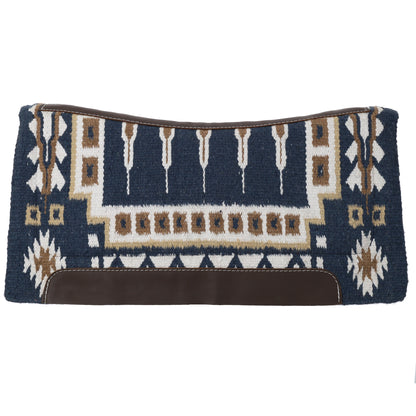 Showman 36" x 34" Wool Top Saddle Pad with Memory Felt Bottom - Sundown