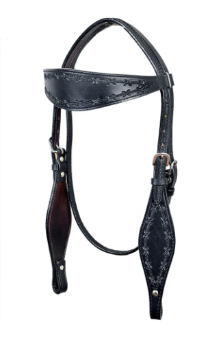 Hilason Black Barb Wire Headstall