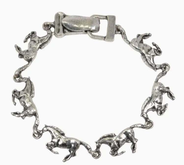 Horse Metal Magnetic Closure Bracelet