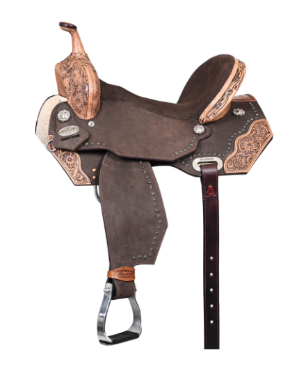 Hilason Western Flex Tree Barrel / Trail Saddle