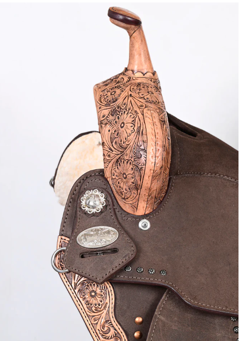 Hilason Western Flex Tree Barrel / Trail Saddle