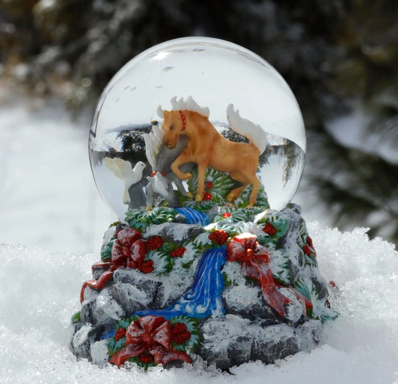 Breyer Winter Woodland | Musical Snow Globe