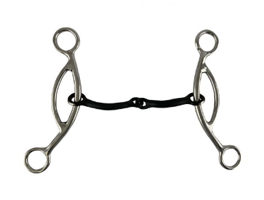 Showman 5" Stainless Steel Sweet Iron Broken Mouth with Sliding Gag