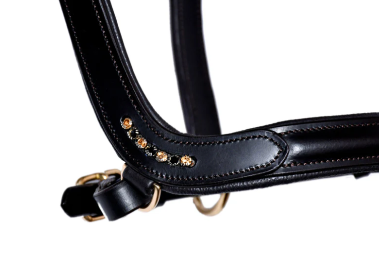 Bridleberry Black Leather Show Halter