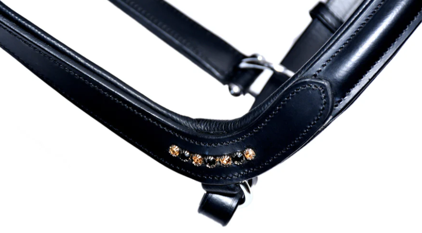 Bridleberry Black Leather Show Halter