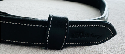Bridleberry Women's Full Grain Leather Belt w/ Horse Bits