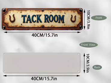 Vintage Western Farmhouse Tack Room Sign