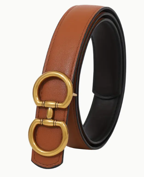 Ladies Vintage Bit Buckle Reversible Belt