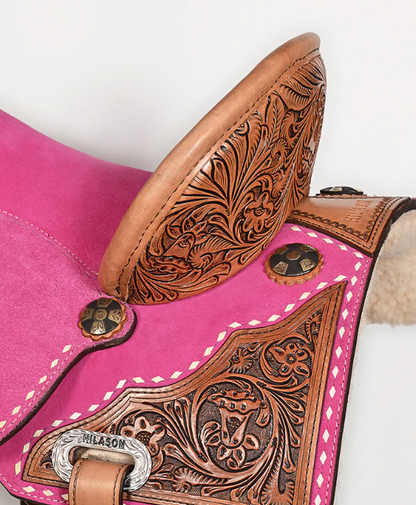 Hilason Western Horse Barrel Flex Tree Saddle 14"