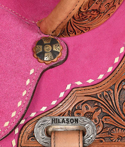 Hilason Western Horse Barrel Flex Tree Saddle 14"