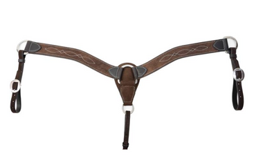 Chocolate Roughout Gunslinger 2" Contoured Breast Collar