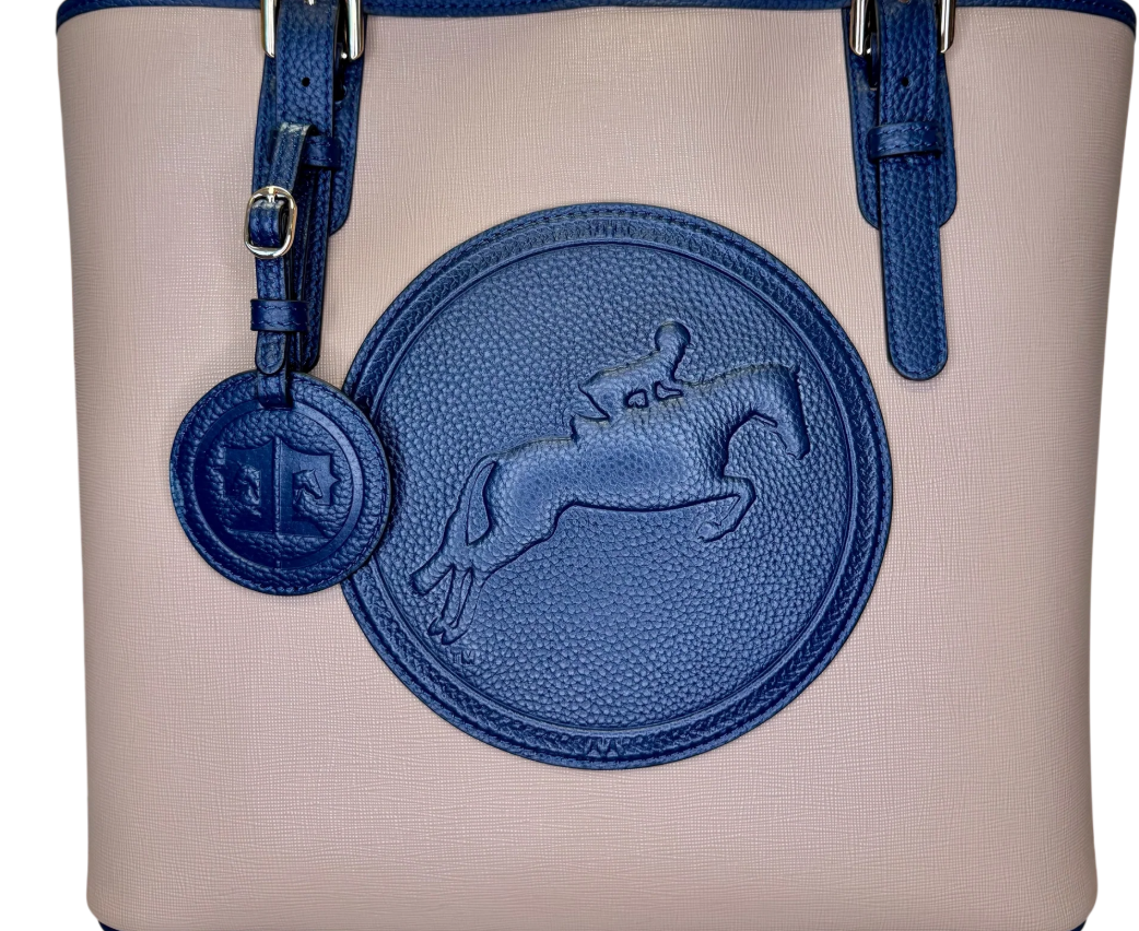 Tucker Tweed James River Carry All: Hunter Jumper (Sand/Navy)