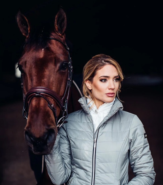 Equestrian Stockholm Riding Stock Queen White
