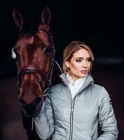 Equestrian Stockholm Riding Stock Queen White