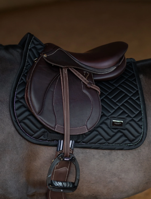 Equestrian Stockholm Jump Saddle Pad Modern Black