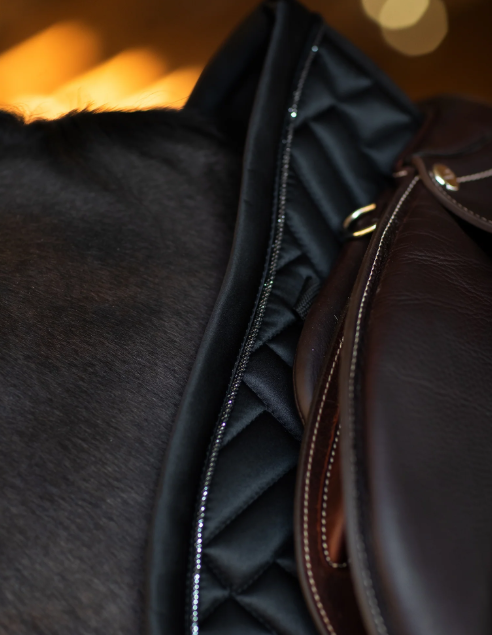 Equestrian Stockholm Jump Saddle Pad Modern Black