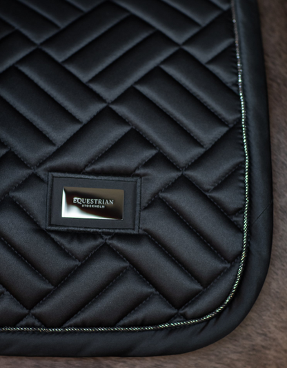 Equestrian Stockholm Jump Saddle Pad Modern Black
