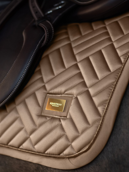 Equestrian Stockholm Jump Saddle Pad Modern Champagne