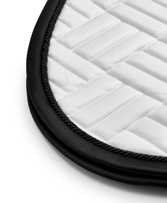 Equestrian Stockholm Jump Saddle Pad Modern White Black Edition