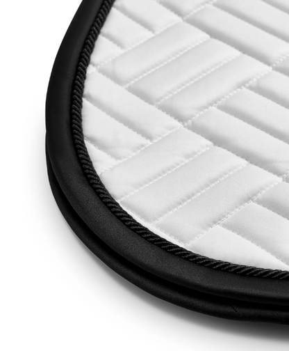 Equestrian Stockholm Jump Saddle Pad Modern White Black Edition