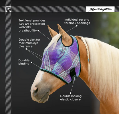 Kensington Fly Mask with Web Trim 73% UV Protection
