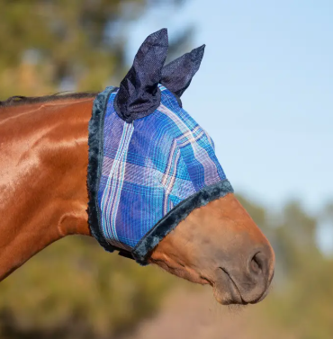 Kensington 73% UV Fly Mask with Web Trim - Soft Mesh Ears & Forelock Opening