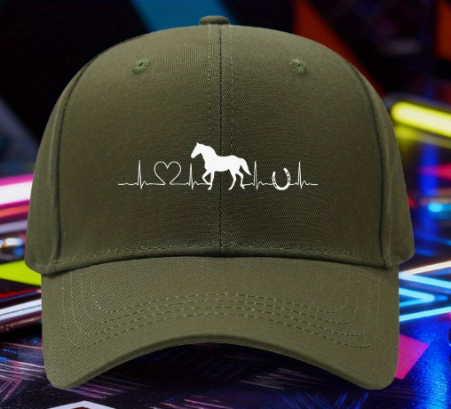 I Love Horses Heartbeat Hat