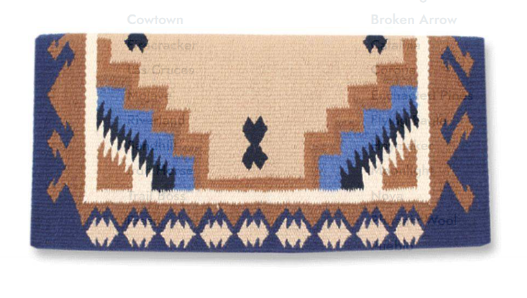 1438-3 38X34 Haymaker NEW ZEALAND WOOL SADDLE BLANKET TAN