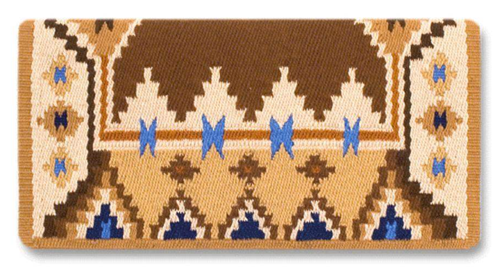 1465-3 Enchanted Pines Chocolate Wool Saddle Blanket CHOCOLATE