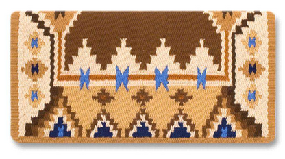 1465-3 Enchanted Pines Chocolate Wool Saddle Blanket CHOCOLATE