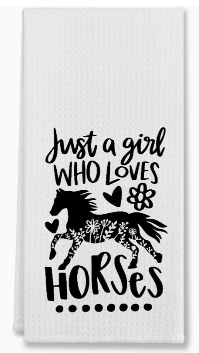Horse Lover's Kitchen Towel