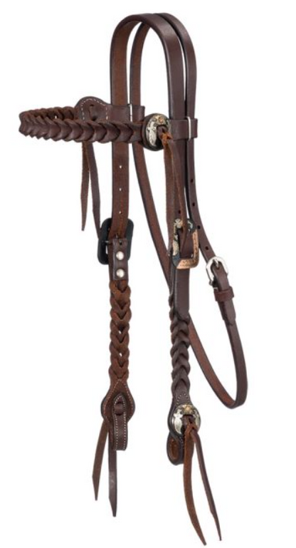 Tough1 Braided Harness Browband Headstall