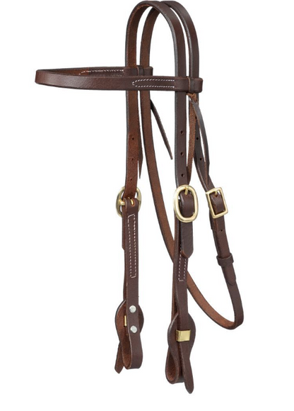 Royal King Harness Leather Browband Headstalls with Quick Chaange Ends