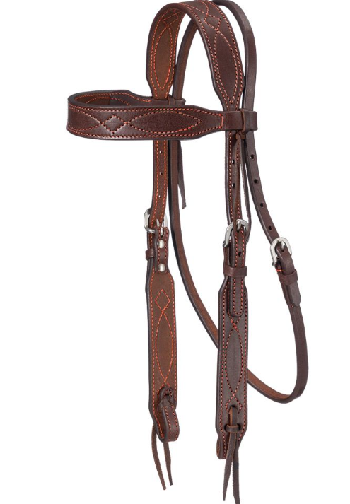 Tough1 Colored Thread Browband Headstall