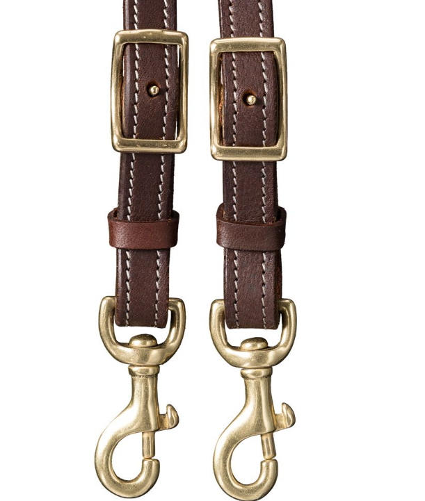 Tough1 Harness Leather Two Tone Twist Loop Rein