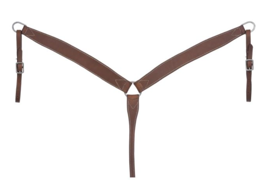 Silver Royal Harness Leather Breastcollar