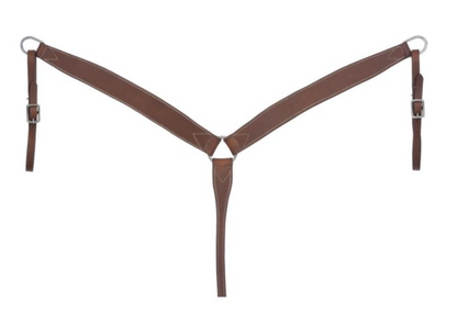Silver Royal Harness Leather Breastcollar