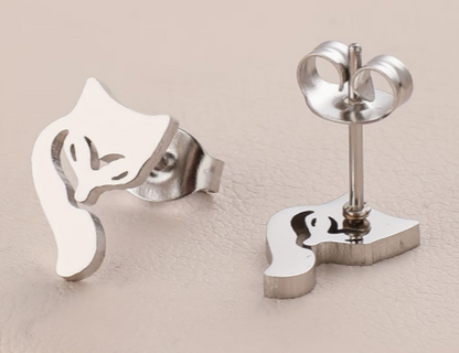 Dainty Fox Post Earrings