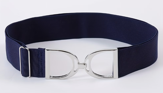 Alloy Stirrup Buckle Equestrian Stretch Belt