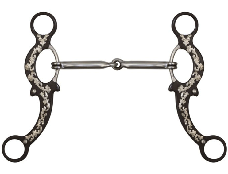5" Brown Steel Snaffle Bit