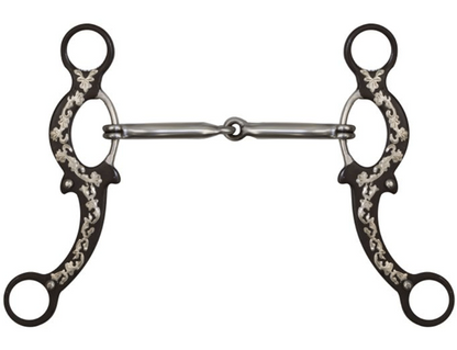5" Brown Steel Snaffle Bit