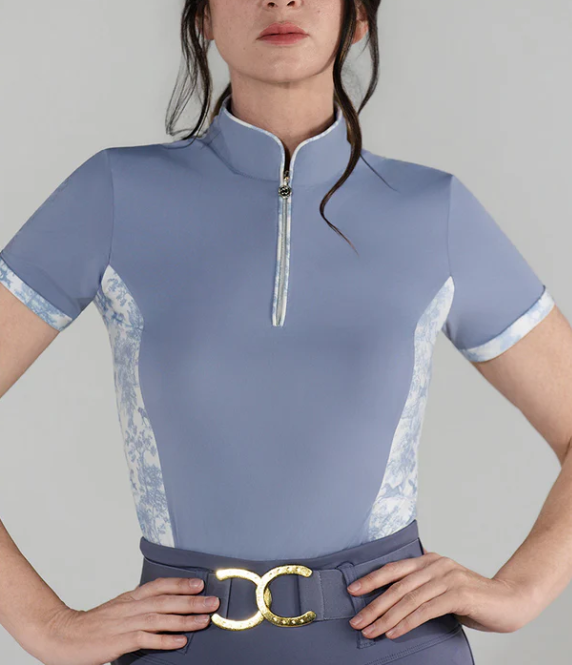Dapplebay Grace Moonrise 1/4 Zip short sleeve Riding Top