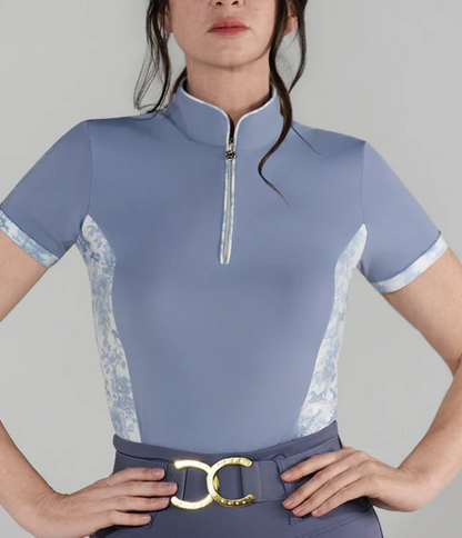 Dapplebay Grace Moonrise 1/4 Zip short sleeve Riding Top
