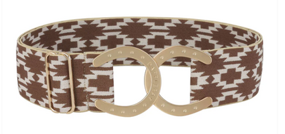 Dapplebay Horse Shoe Belt- Aztec-Chestnut